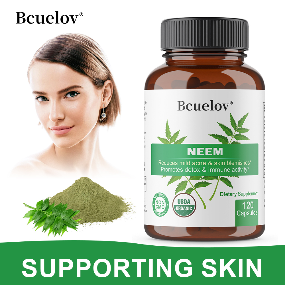 Herbal Wellness Supplement - Organiczne kapsułki z liści neemu, ziołowy