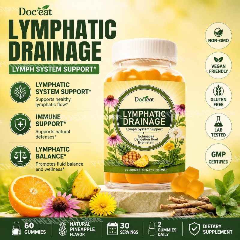 Herbal Wellness Supplement - Docteat Żelki Wspomagające Działanie Układu Limfatycznego